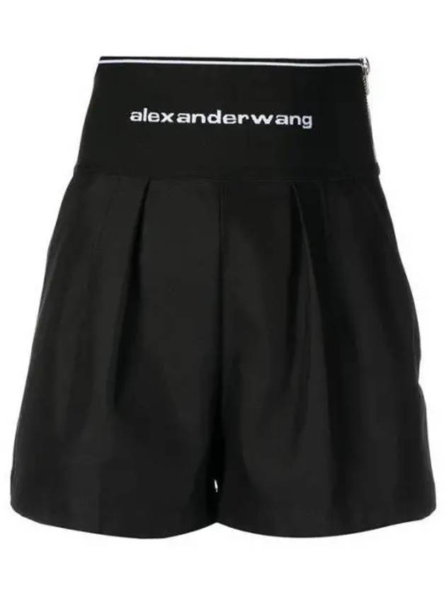 24FW 1WC1224450001 Logo Cotton Tailoring Safari Shorts 1014075 - ALEXANDER WANG - BALAAN 1