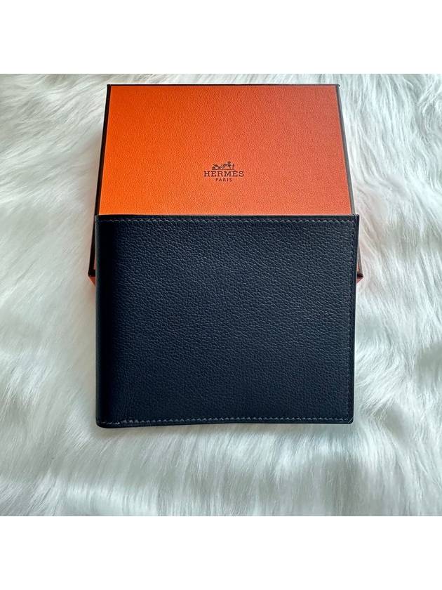 24 Year Men s Citizen Leather Bi Wallet Black LUX24020703 - HERMES - BALAAN 3