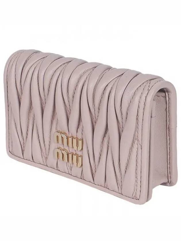 Matelasse Nappa Leather Half Wallet Powder Pink - MIU MIU - BALAAN 2