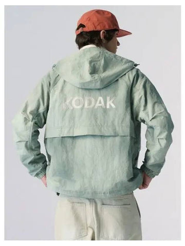 KODAK Apparel CineKodak Washed Hooded Jacket MINT GREEN - KODO - BALAAN 1