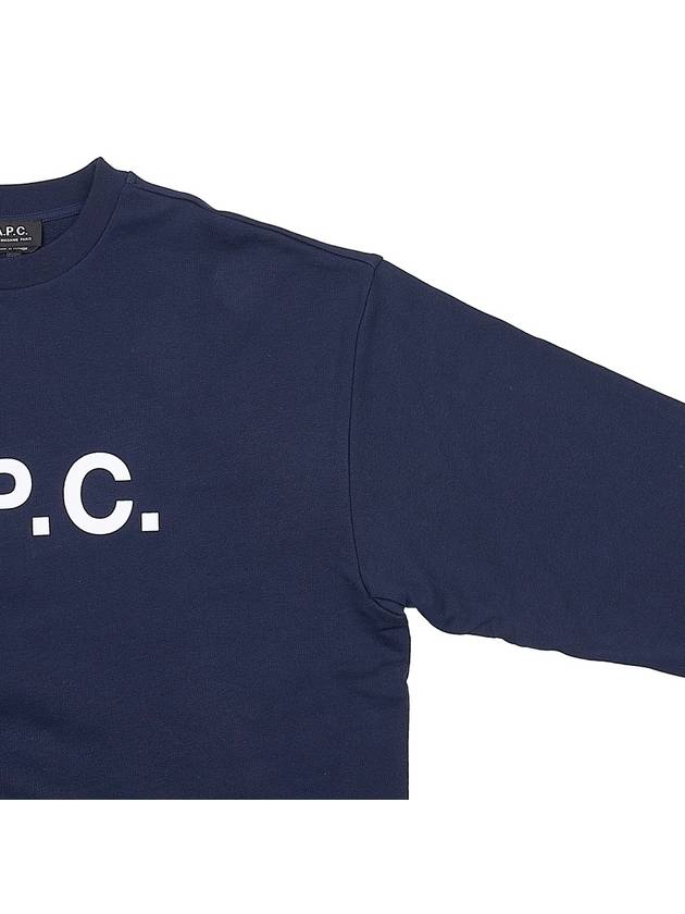 Eliot Logo Sweatshirt Navy - A.P.C. - BALAAN 5