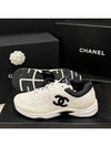 Men's Cruise Sneakers Ivory Mesh Calfskin - CHANEL - BALAAN 9