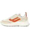 Darys Low-Top Sneakers Orange White - BALLY - BALAAN 5