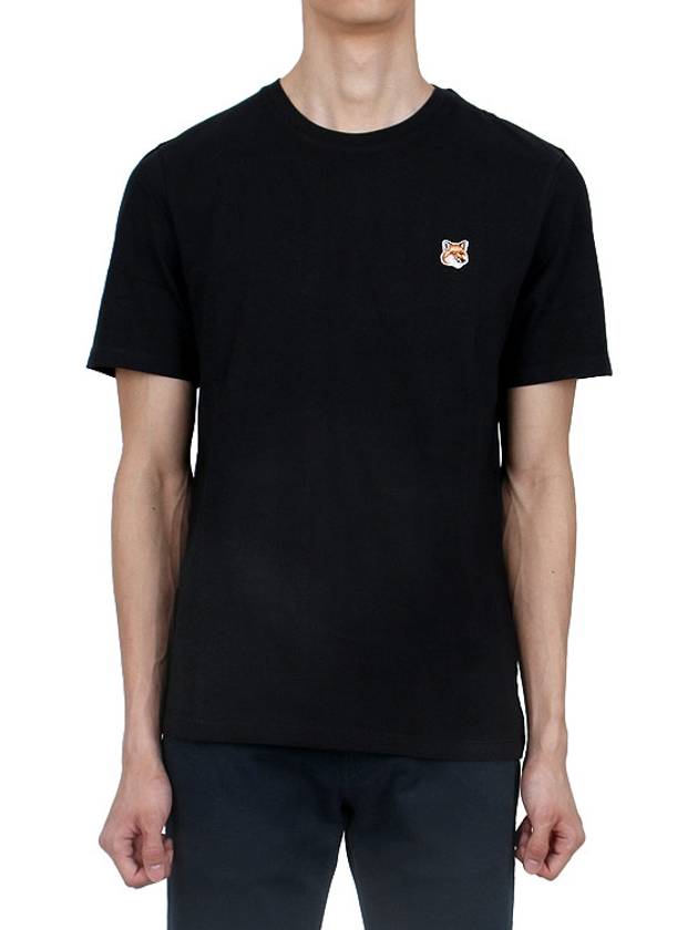 Fox Head Patch Classic Short Sleeve T-Shirt Black - MAISON KITSUNE - BALAAN 3