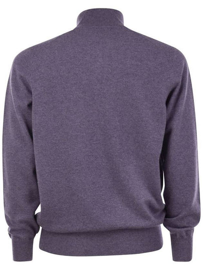 Cashmere turtleneck sweater with zip - BRUNELLO CUCINELLI - BALAAN 2