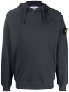 Malfile Fleece Garment Dyed Hoodie Grey - STONE ISLAND - BALAAN 1