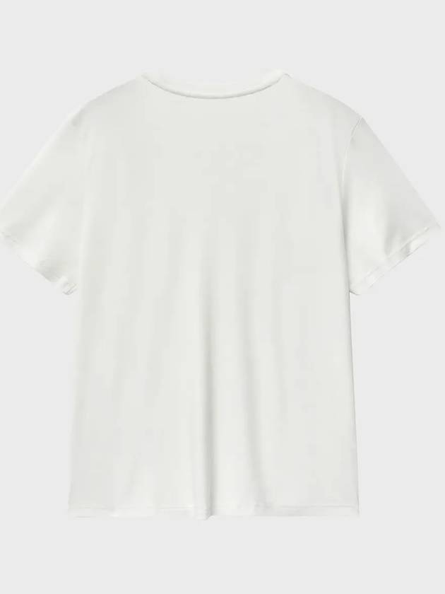 Supima Cotton Luxe Relax Short Sleeve T-Shirt White - NOIRER FOR WOMEN - BALAAN 4