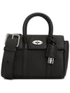 Bayswater Mini Heavy Grain Shoulder Bag Black - MULBERRY - BALAAN 2