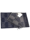 B chain monogram muffler navy - BALLY - BALAAN 3