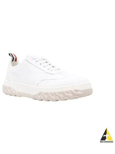 Frey canvas knit sneakers white MFD258A F0102 - THOM BROWNE - BALAAN 1