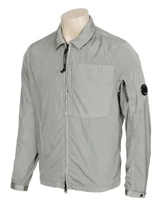 Lens Wappen Chrome R Overshirt Zip Up Jacket Grey - CP COMPANY - BALAAN 2