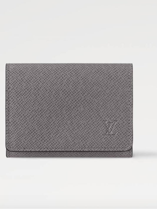 Business Card Wallet Holder Taiga Gray Blue M11583 - LOUIS VUITTON - BALAAN 1