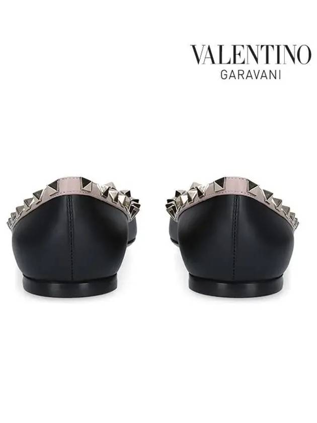 Rockstud Ballerina Flats Black - VALENTINO - BALAAN 7