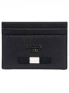 Metal Logo Card Wallet Black - BALLY - BALAAN 2