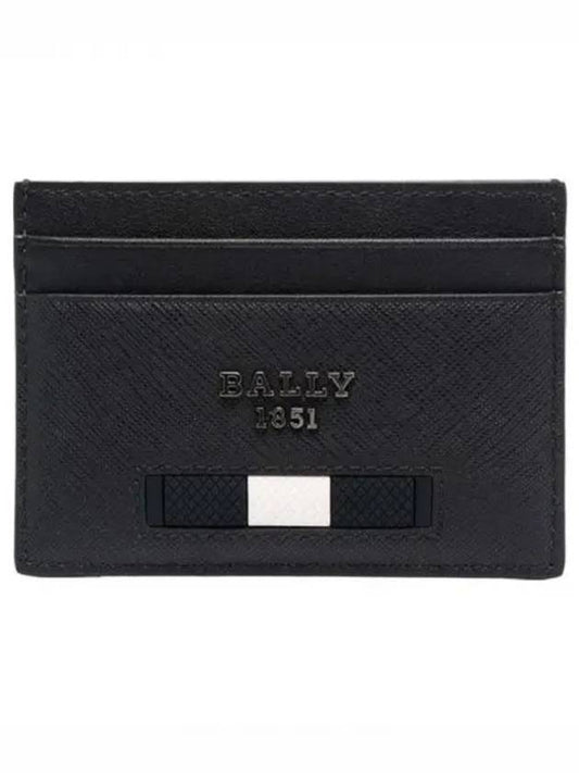 Metal Logo Card Wallet Black - BALLY - BALAAN 2