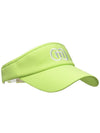 Golf Ice Cool Functional Lime White Back Banding Visor DO9222AC70-2 - DOYOUKNOWMC GOLF WEAR - BALAAN 1