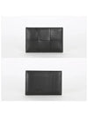 Intrecciato Lambskin Calfskin Card Wallet Black - BOTTEGA VENETA - BALAAN 3