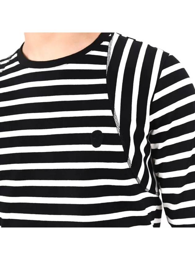 Stripe Long Sleeve T-Shirt Black - ALEXANDER MCQUEEN - BALAAN 4