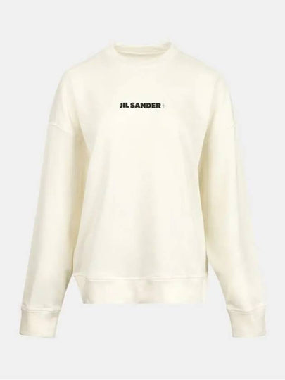 Plus Logo Sweatshirt White - JIL SANDER - BALAAN 2