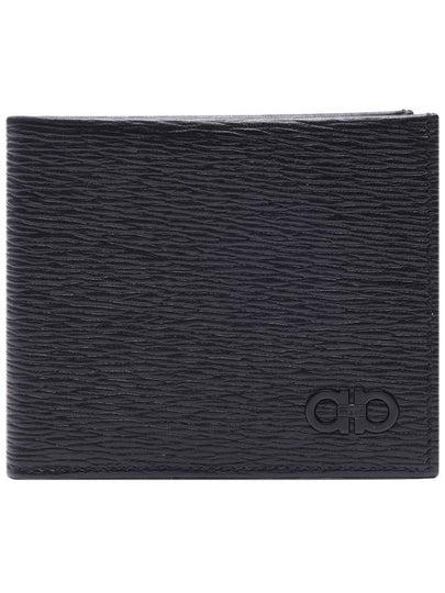 Gancini Half Wallet Black - SALVATORE FERRAGAMO - BALAAN 2