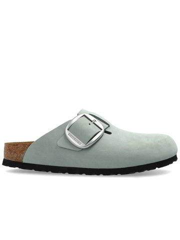 Birkenstock Slippers Boston Big Buckle, Women's, Light Blue - BIRKENSTOCK - BALAAN 1