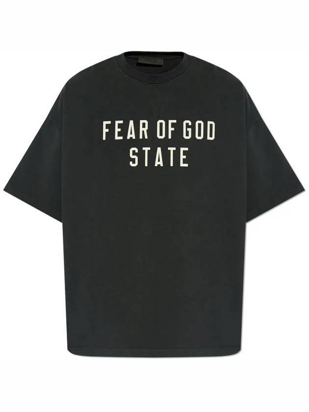 Heavy Crewneck Short Sleeve T-Shirt Black - FEAR OF GOD - BALAAN 2