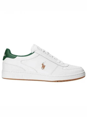 Polo Ralph Lauren Court Leather Low Top Sneakers MAPSFTW0CT20330 100 Sneakers Sneakers 331489 - POLO RALPH LAUREN - BALAAN 1