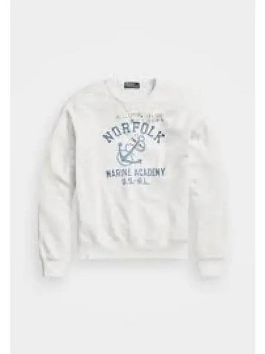 Savings Anchor Print Fleece Sweatshirt White - POLO RALPH LAUREN - BALAAN 1