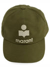 Tyron Logo Ball Cap Green - ISABEL MARANT - BALAAN 2