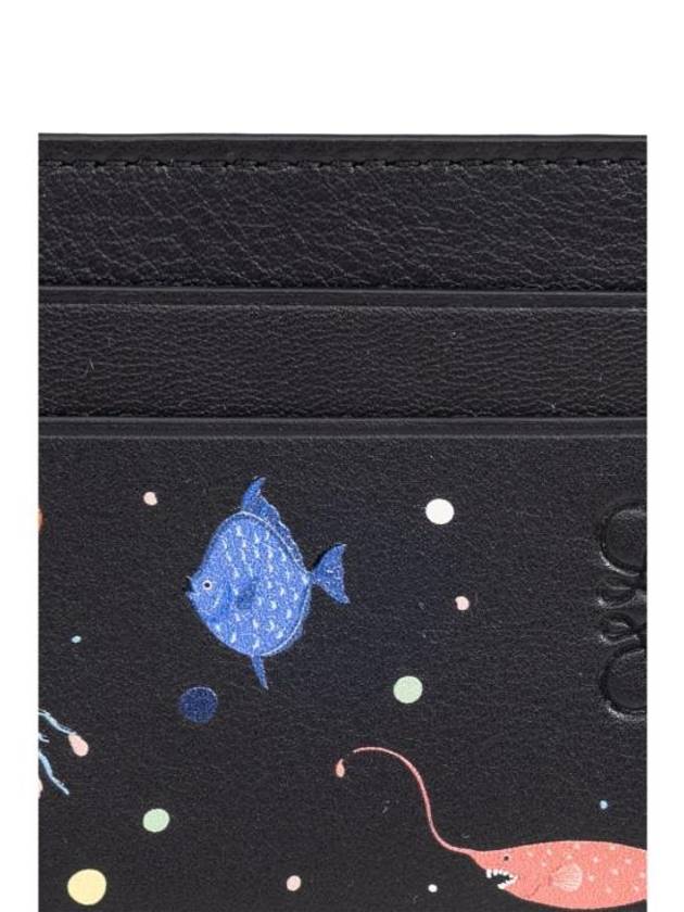 Tarjetero Liso Deep Sea Card Wallet Black - LOEWE - BALAAN 5