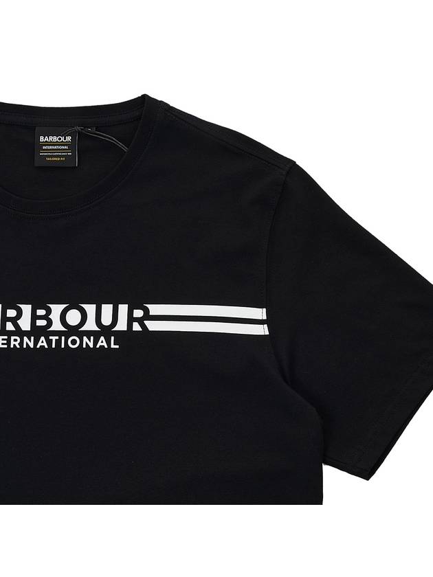 International Cotton Short Sleeve T-Shirt Black - BARBOUR - BALAAN 5