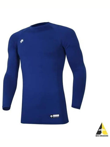 BASEBALL SN121ZTL21 Long Sleeve Crew Neck Undershirt Blue - DESCENTE - BALAAN 1