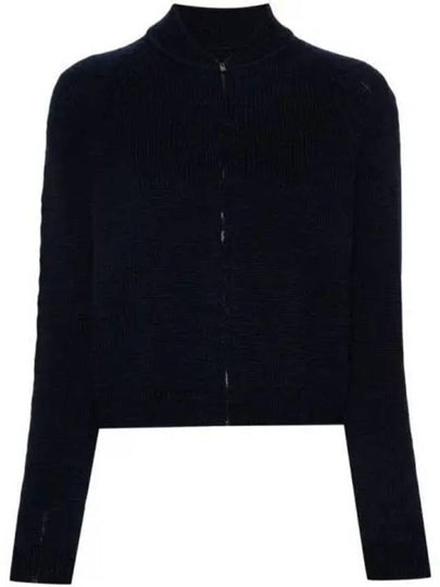 Fine Knit Wool Cardigan Navy - MAISON MARGIELA - BALAAN 2