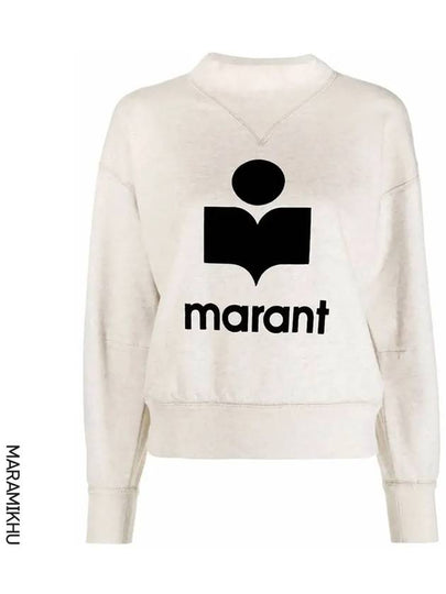 Moby Logo Print Sweatshirt Ecru - ISABEL MARANT - BALAAN 2