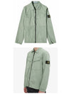 Wappen Patch Old Effect Zip-Up Jacket Green - STONE ISLAND - BALAAN 5