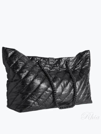 Crush Large Quilted Carry All Tote Bag Black - BALENCIAGA - BALAAN 2