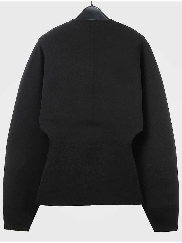 Women's Konstanza Compact Wool Knit Top Black - ACNE STUDIOS - BALAAN 3