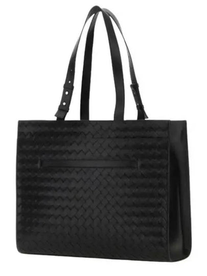 Intrecciato Cargo Leather Tote Bag Black - BOTTEGA VENETA - BALAAN 2