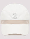 Front Embroidered Logo Ball Cap White - BRUNELLO CUCINELLI - BALAAN 2