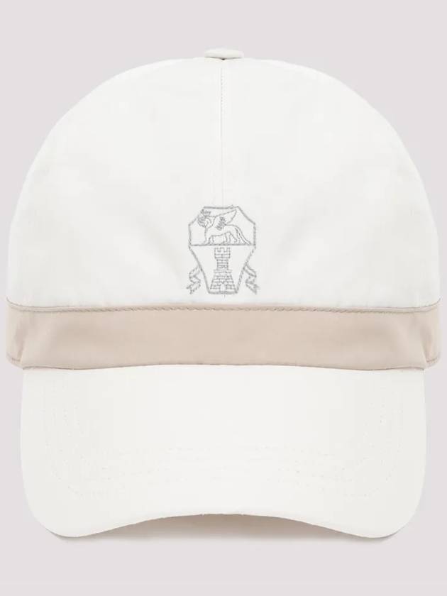 Front Embroidered Logo Ball Cap White - BRUNELLO CUCINELLI - BALAAN 2