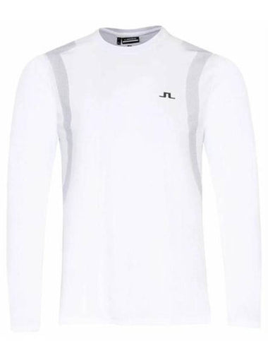 Elion Logo Long Sleeve T-Shirt White - J.LINDEBERG - BALAAN 1