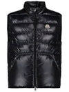 Aube Logo Down Vest Black - MONCLER - BALAAN 2