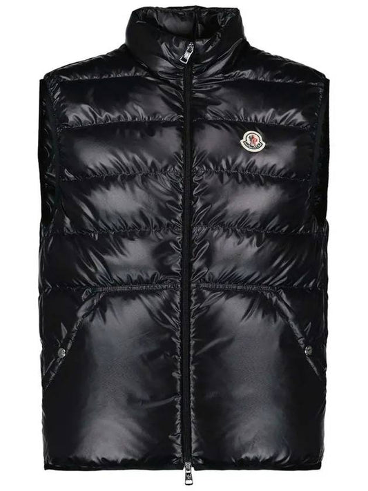 Aube Logo Down Vest Black - MONCLER - BALAAN 2