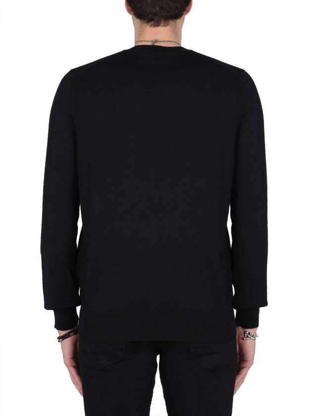 Logo Embellished Crewneck Sweatshirt Black - ALEXANDER MCQUEEN - BALAAN 4