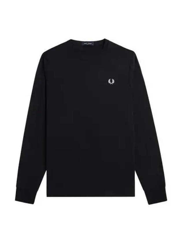 Fred Perry crew neck long sleeve t shirt black - FRED PERRY - BALAAN 1