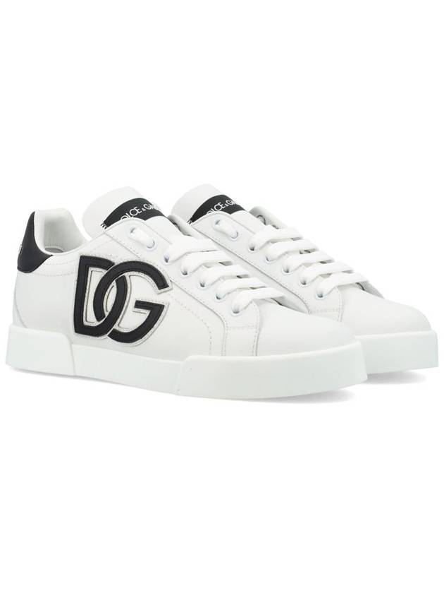 DG Logo Portofino Low Top Sneakers White - DOLCE&GABBANA - BALAAN 3