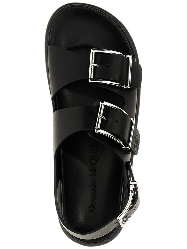 Hybrid Double Buckle Sandals Black - ALEXANDER MCQUEEN - BALAAN 5