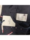 Logo Patch Polo Shirt Dark Blue - MONCLER - BALAAN 5