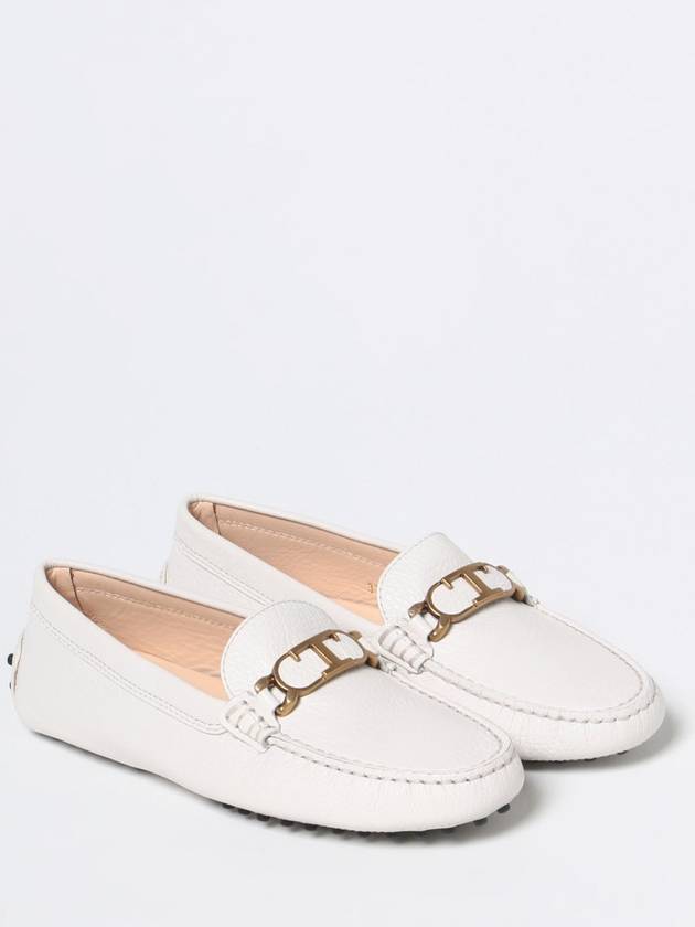 Women's Gommino Leather Driving Shoes White - TOD'S - BALAAN 2