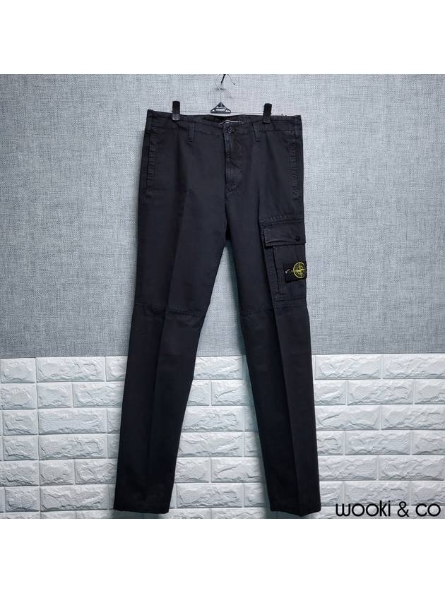 Cotton Cavans Cargo Pants Black - STONE ISLAND - BALAAN 2